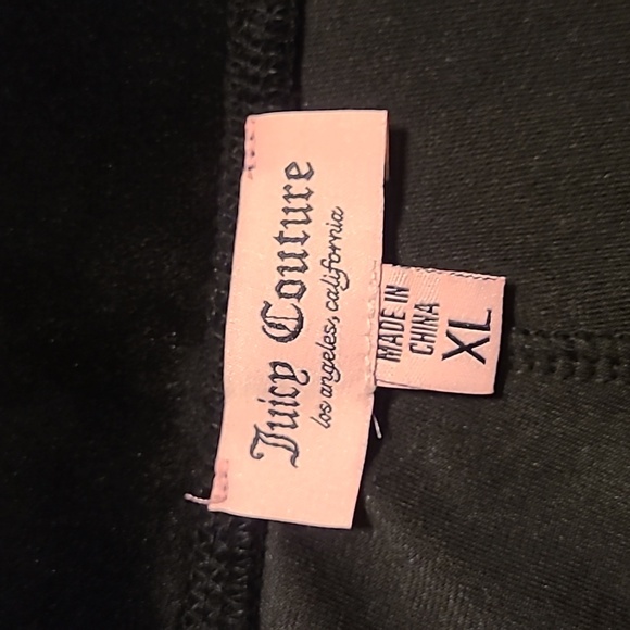 Juicy Couture Black Velour Track Set - Picture 6 of 7